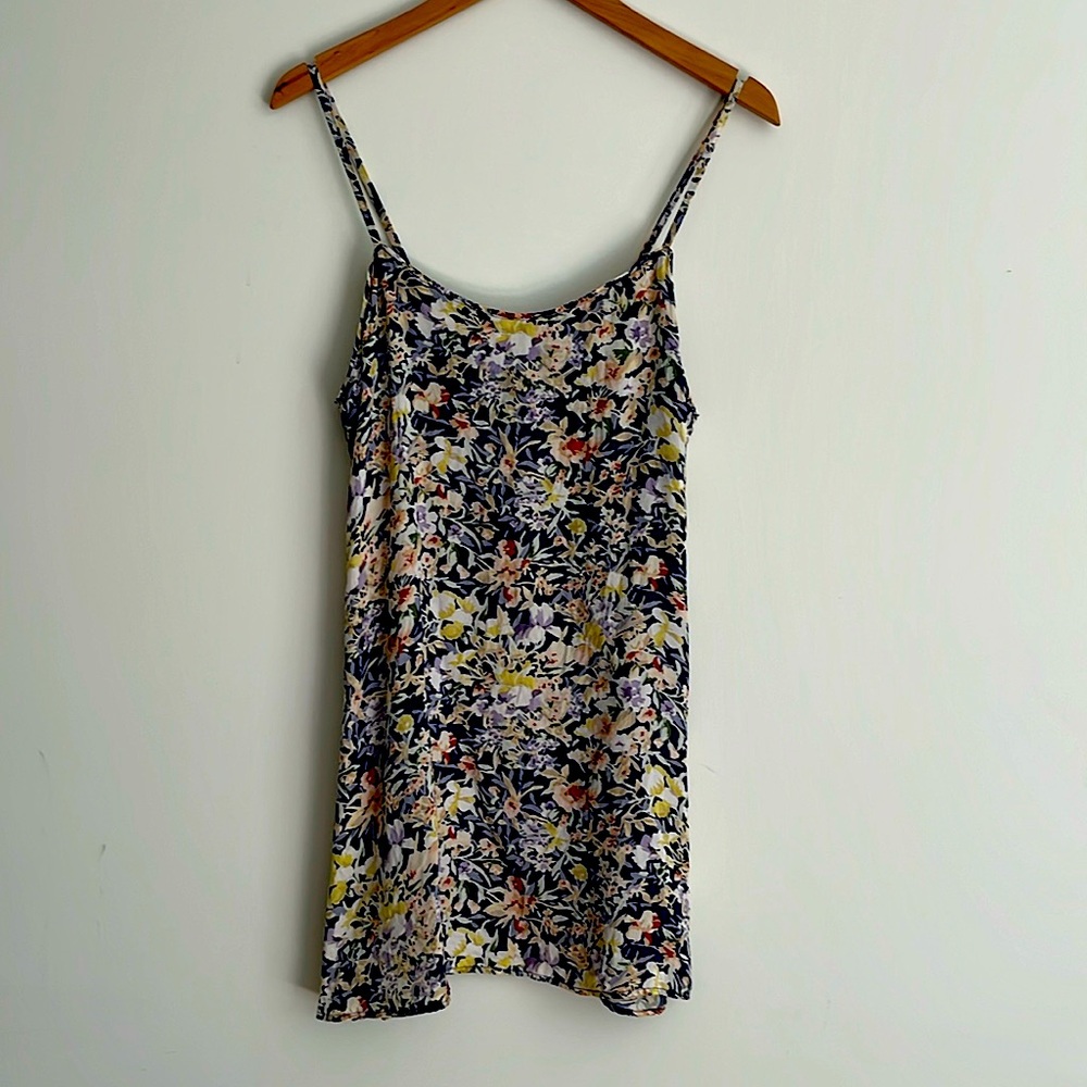 Vintage Silk Floral Slip